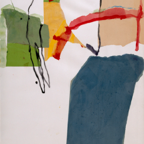 Françoise Tual-Paressant, peinture, sans titre, 106 x 75 cm, 1984